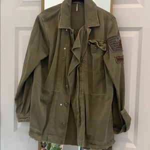 Free people beaded utility jacket